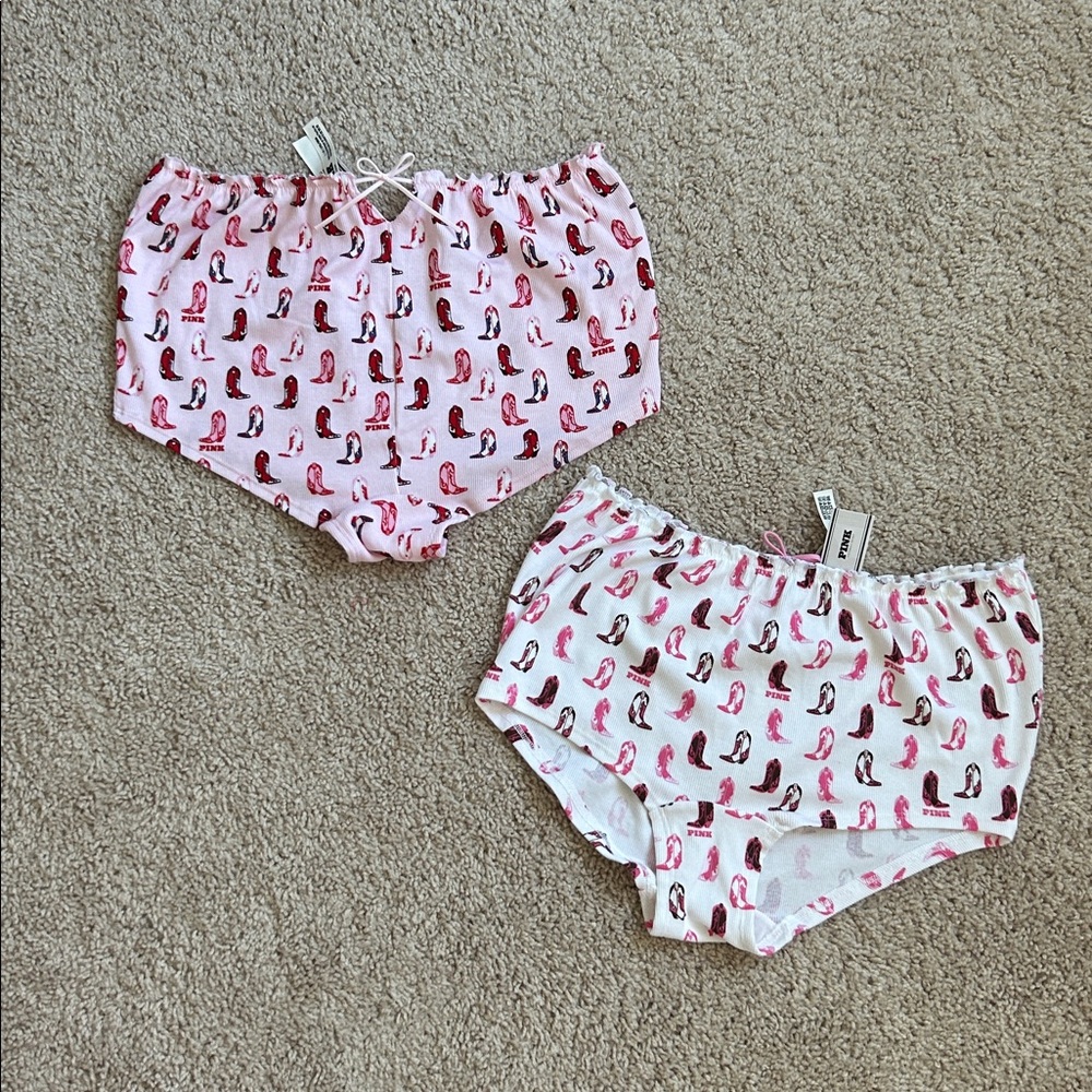 PINK Victoria's Secret Shortie 2 pc bundle. L
